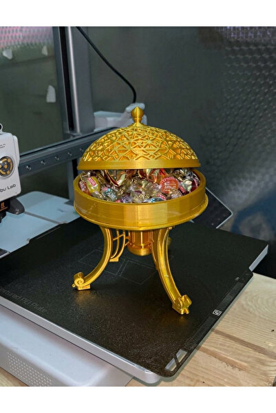 ScaleWorks Lüks Tasarım Kubbeli Şekerlik - 3D Tasarım Dekoratif Çikolata Kutusu