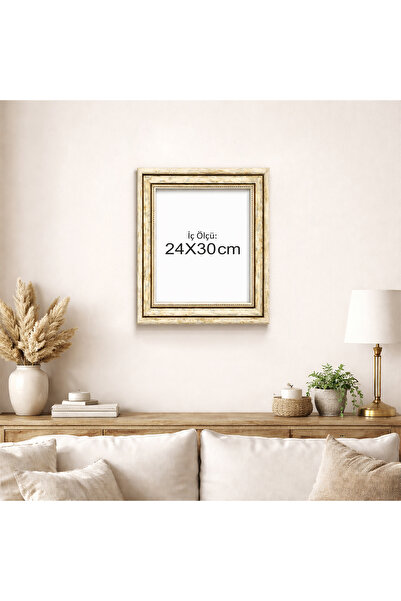 Sadrazam Ramă decorativă din sticlă cu aspect vintage, dimensiune interioară ...