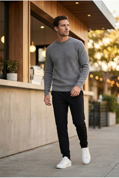 bombe Erkek Beli Lastikli Slim Fit Jogger
