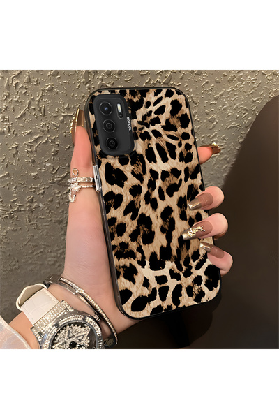 SLIMFELT Oppo A16/A16S Uyumlu Lüks Leopar Kılıfı, Düşmeye Dayanıklı Silikon, ...