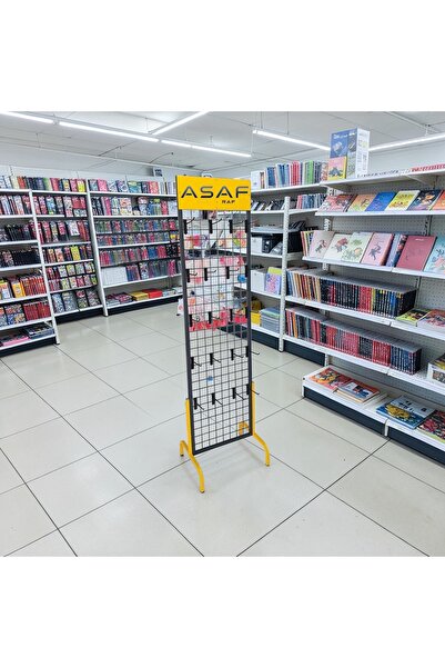 ASAFF AYAKLI TEL PANO STAND 48X192 CM 20 ADET 15 CM KANCA DAHİL