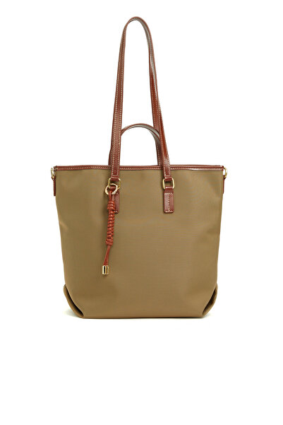 Dıvarese Haki Kadın Shopper Çanta