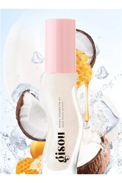 gisou GS Honey Infused Lip Oil Coconutfrost - Transparent Moisturizing-8 ml