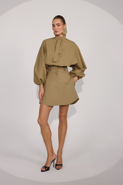 NOK İSTANBUL Crown Safari Skirt Bronze Brown