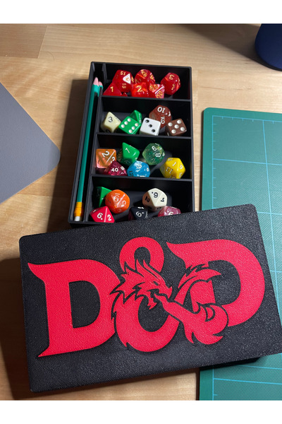 Morphena3D Dungeons & Dragons Zar Kutusu – DND Zar Saklama ve Taşıma Kutusu –...