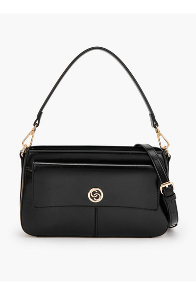 Celeste Logo Detail Crossbody Bag with Detachable Strap