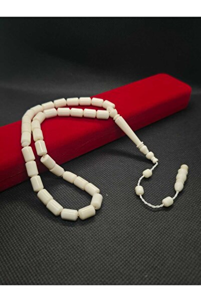 sarıyer silver Camel Bone Natural Cube Cut 33 Beads Systematic Beaded Tassel ...