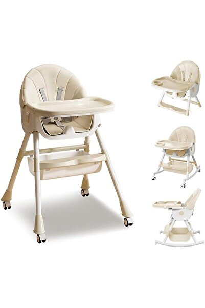 Arabest كرسي طعام للأطفال قابل للطي وتعديل الارتفاع، متعدد الوظائف، مناسب للأ...