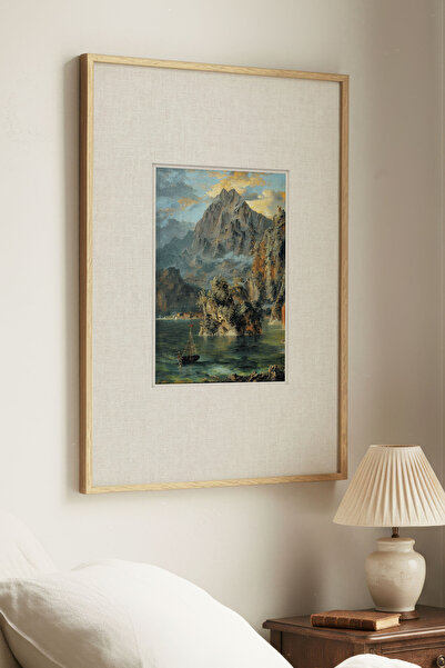 Zevahir Home 1 ΤΕΜΑΧΙΟ ΒΙΝΤΑΤΖ ΠΙΝΑΚΑΣ ΜΕ ΦΥΣΙΚΟ ΞΥΛΙΝΟ ΠΛΑΙΣΙΟ ΚΑΙ ΘΕΑΤΙΚΗ ΦΥΣΗ