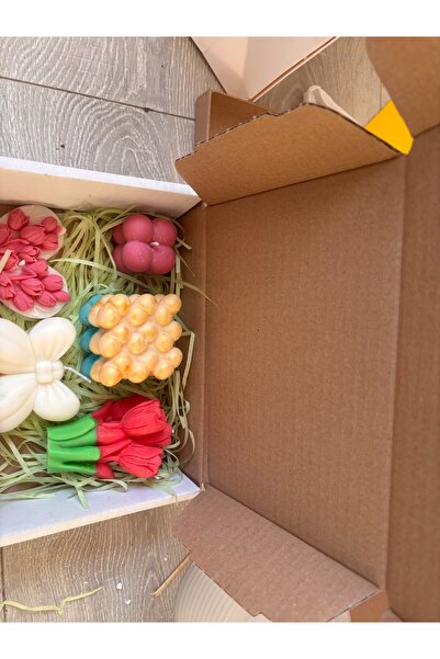 Roots&Flame Set Lumanari Paste Decor Flori Elemente Pascale Ceara Soia Handma...