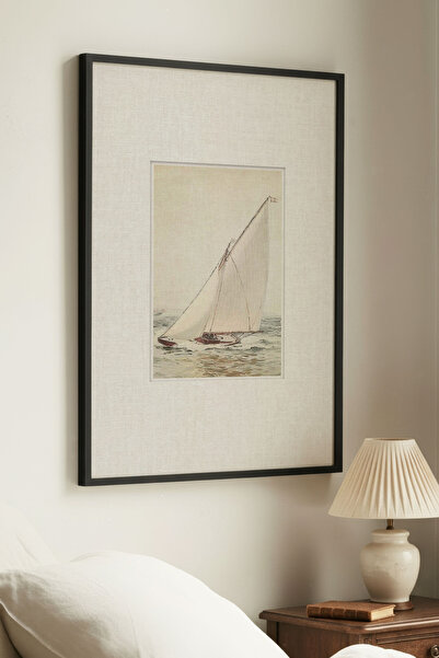 Zevahir Home 1 ΤΕΜΑΧΙΟ ΒΙΝΤΑΤΖ ΠΙΝΑΚΑΣ ΖΩΓΡΑΦΙΣΜΕΝΟΣ ΜΕ ΘΕΜΑ ΘΑΛΑΣΣΑ ΚΑΙ ΣΑΛΑ...