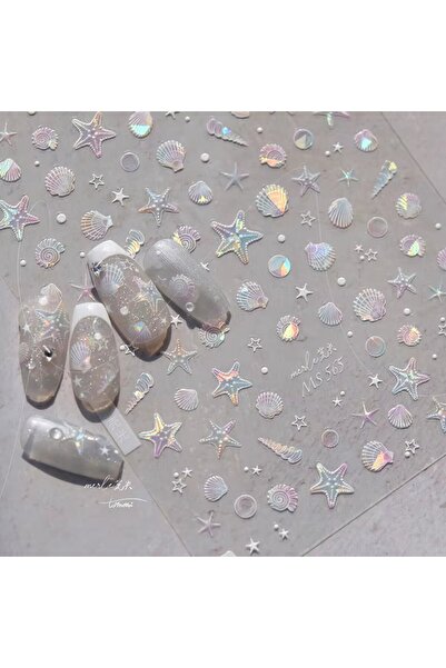 delis Abtibilduri unghii 3D Marquise, STICKER04, Multicolor