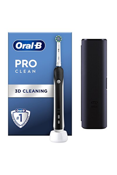 Oral-B Pro Clean Şarjlı Diş Fırçası Siyah + Seyahat Kabı
