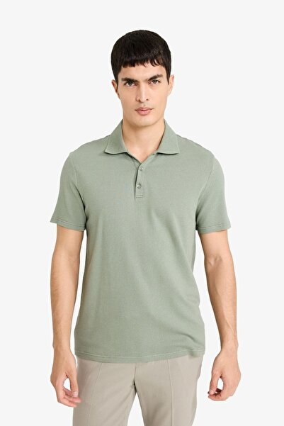 DeFacto Bărbați tricou M6609AZ/GN460 LT.GREEN