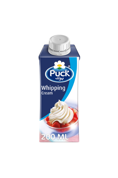 Puck كريمة خفق سائلة غنية وكريمية UHT (200 مل)