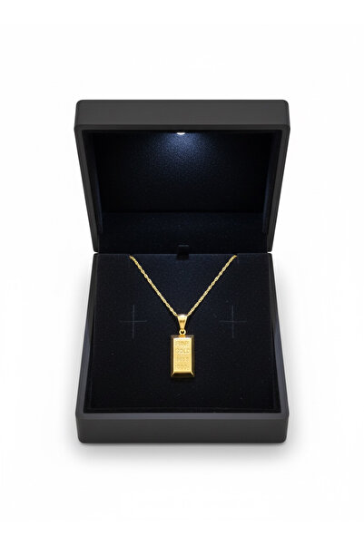 Hakan Güler Kuyumculuk Gram Külçe Kolye Uçlu Aynalı Zincir-Hediyelik Işıklı K...