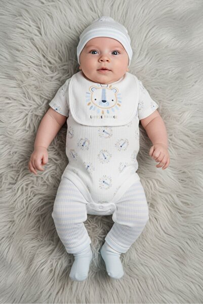 Rock A Bye Baby Boutique طقم بودي سوت للأولاد الصغار مكون من 10 قطع بطبعات جر...