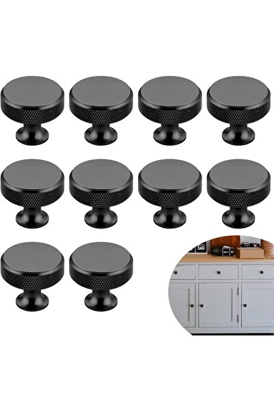 BPA Silk Route - Kitchen Cabinet Knobs, 10Pcs Black Cabinet Knobs Door Knobs,...