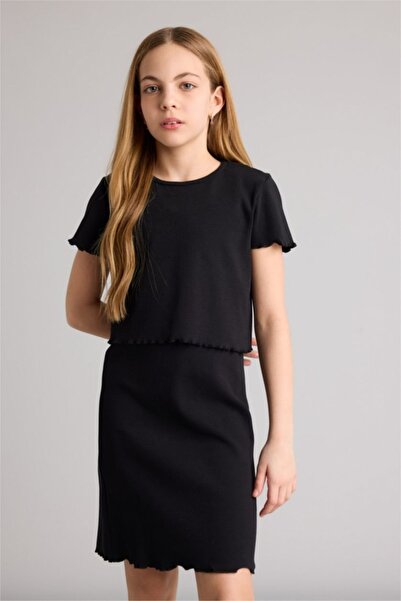 DeFacto Рокля с корсет и шнур за момичета, комплект от 2 броя H2206A826SP