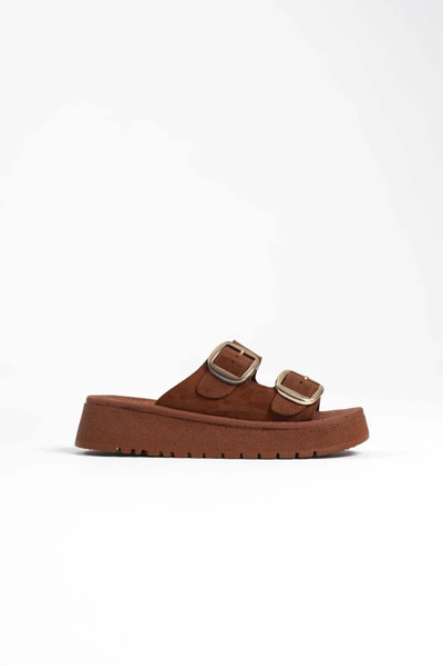 Belinora Παντόφλες Tan Skin TR14MY01C