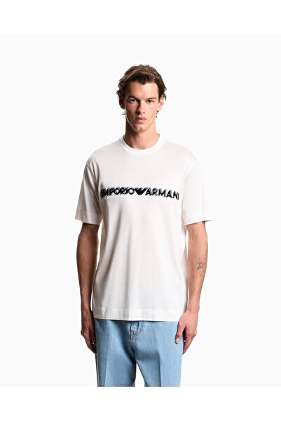 Emporio Armani Men's Regular Fit Soft-Textured Embossed Cotton Pack Round Nec...