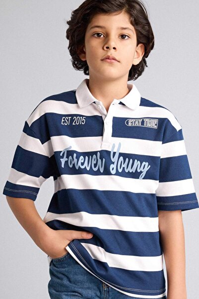 DeFacto Поло с райета, овърсайз, за момчета H0915A826SM
