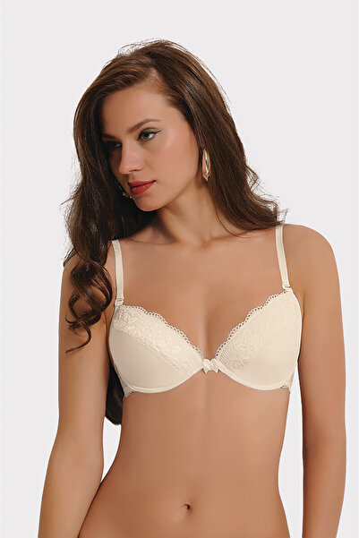 NBB Women's Detachable Strap Piece and Supportive Lace Detailed Bra