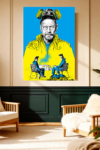 Mushen Studio B.B Walter Jesse Tablou pe pânză cu foc de tabără, imprimare cu...