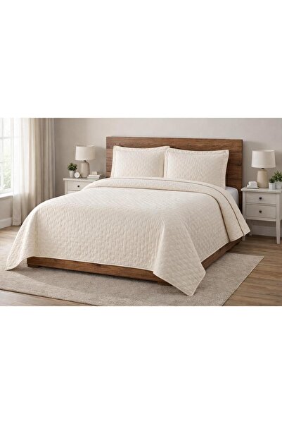 Denizli SEVONA YATAK ÖRTÜSÜ SETİ-KREM