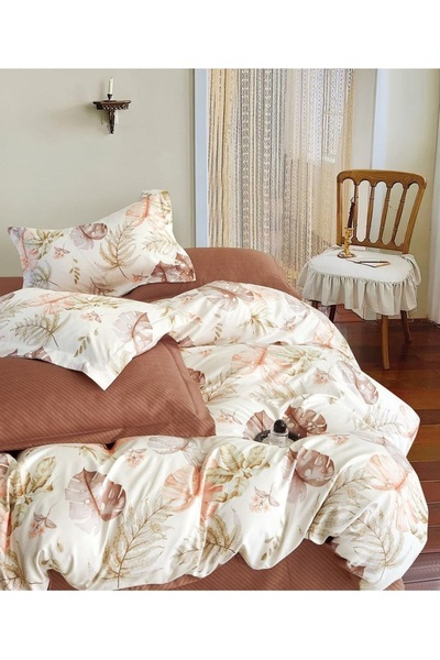 CHIRASO Set Lenjerie Pat CHIRASO, 6 Piese, Pat Dublu, Cearceaf 230x240, Husă ...