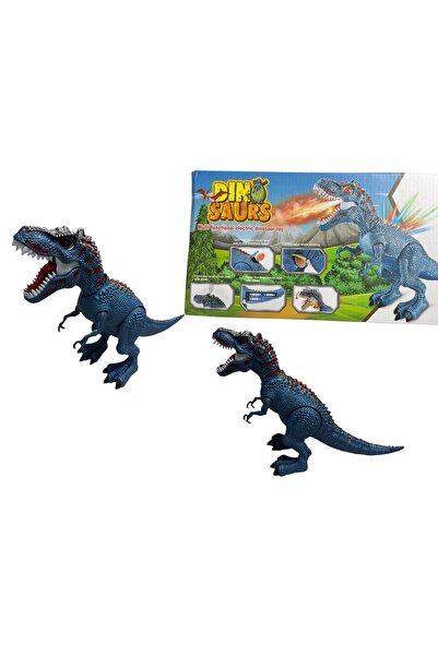 ADIRI SHOP Dinozaur electric interactiv, cu lumini, sunete, efect fum și proi...