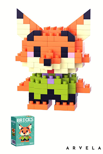 Arvela Nick Zootopia Bricks Karakter Figürü – Mini Blok Oyuncak