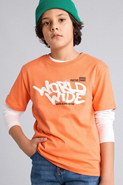 DeFacto Printed T-Shirt for Boys H4423A826Sm