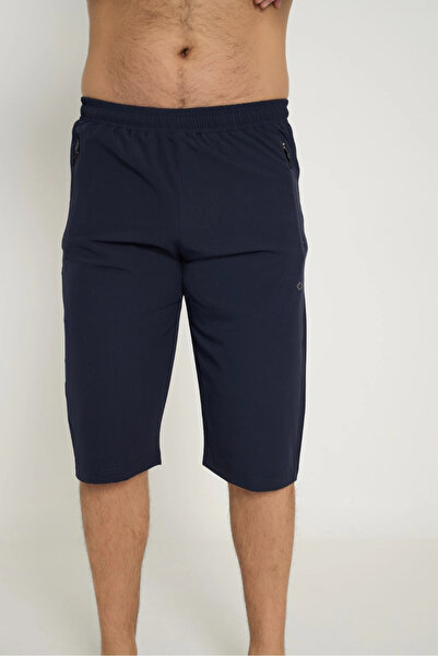 Crozwise Памучни мъжки капри, тъмносини, 8042