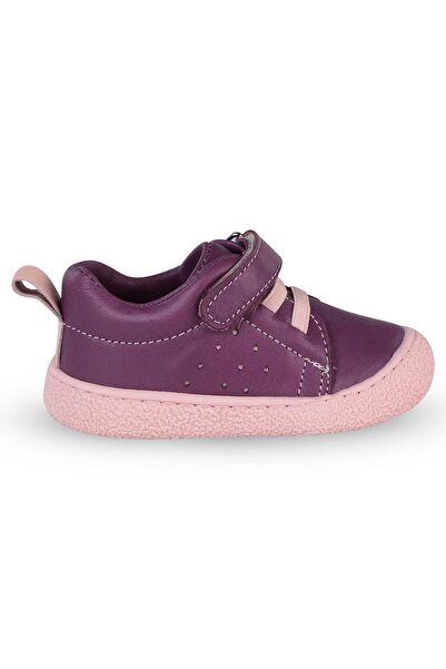 Civil Baby Piele cu velcro 19- Pantofi Firstadım - Liliac