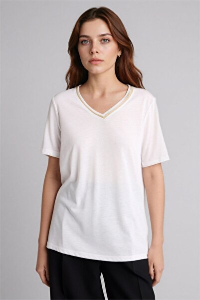 DeFacto Regular Fıt V Yaka Kısa Kollu Tişört F2770AX26SP