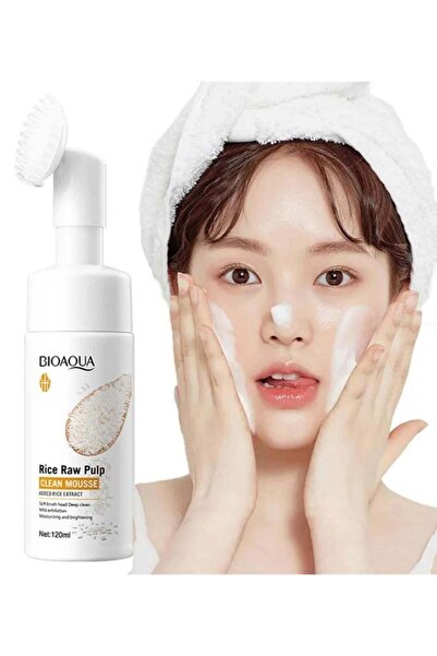 Bioaqua Face Wash Cleanser rice raw Pulp Deep Cleaning 120ml