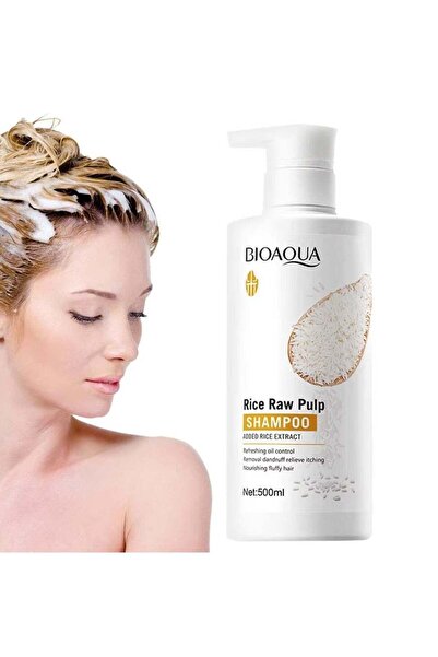Bioaqua Rice Raw Pulp Shampoo Refreshing Oil Control Removal Dandruff Relieve...