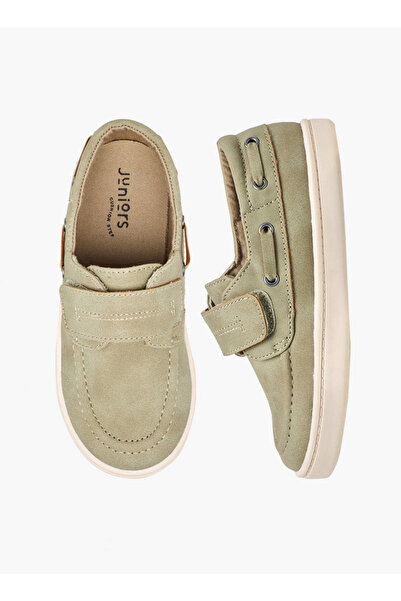 Juniors Boys Hook & Loop Boat Shoes