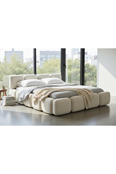 Vivense SİA BAZA BAŞLIK SETİ, BEJ, 180X200