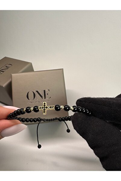 One Gold Cross Bracelet Gold 14k