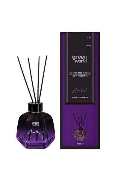 Green World Premium Çubuklu Oda Kokusu Doğal Taş Serisi 120 ml - Amethyst