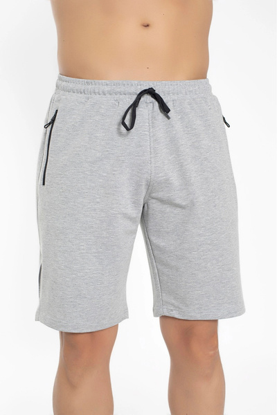 Crozwise Памучни мъжки шорти сиви 3200