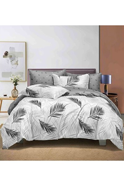 CHIRASO Set Lenjerie Pat CHIRASO, 6 Piese, Pat Dublu, Cearceaf 230x240, Husă ...