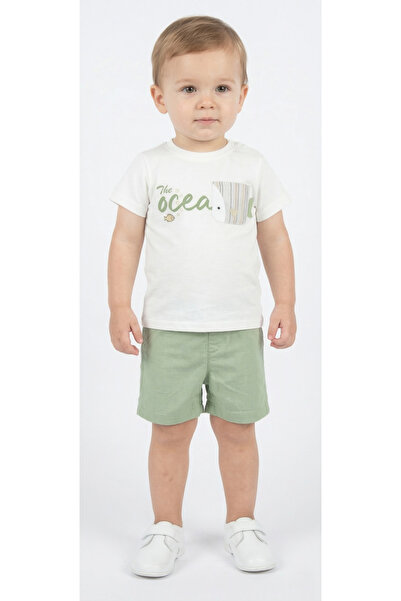 MARCO DONATELI Newborns Boys T-Shirt + Shorts Short Sleeve, 3-6M