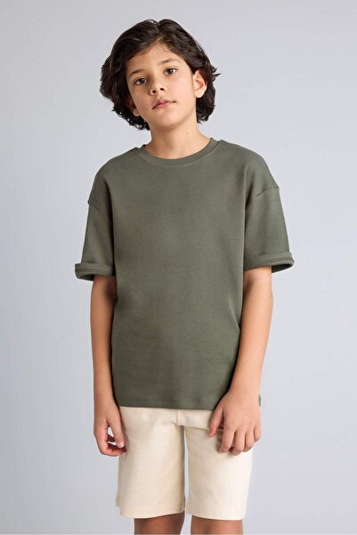 DeFacto Oversize Thick Fabric T-Shirt for Boys G6486A826Sm