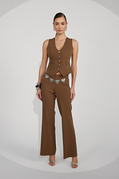 NOK İSTANBUL Pure Line Pants Brown