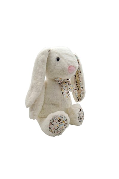 Halley Oyuncak Halley Bow Tie Rabbit 45 cm White