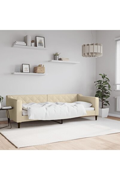 Concept Pat de zi, crem, 80x200 cm, material textil