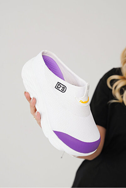 DELSOLERA Women's White Padded Sole Non-Slip Orthopedic Mesh Sabo Doctor Nurs...